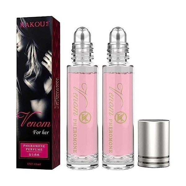 2Pcs Parfums De Séduction Femme Hommes Parfums pour Homme Attire Femme Eau De Parfums Eau De Roll on Parfums Longue Durée 10 