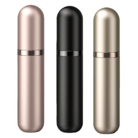 Lammcou Vaporisateur de Parfum 5ml Voyage, 3pcs Flacon Parfum Rechargeable Portable Antifuite en Aluminium, Mini Spray Parfum