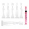 AEUXZA Lot de 6 Tubes de Gloss à Lèvres Vides, Flacons Cosmétiques Rechargeables, Baume à Lèvres Vide, Tube Gloss Transparent...