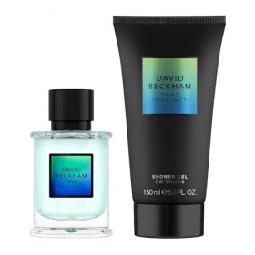 David Beckham True Instinct Coffret cadeau avec eau de parfum et gel douche pour le corps pour homme Parfum fascinant et sédu...