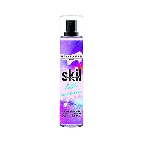 SKIL - Brume Parfumée Femme - Vanilla Ice Cream - Collection Summer Crush - Fabriqué En France - Flacon Rechargeable - 250 ml