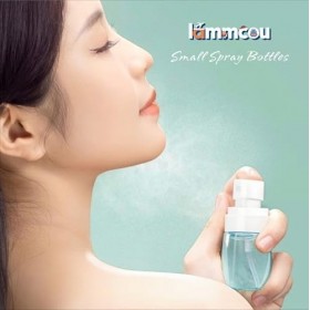 Lammcou Mini Flacons Spray à Brume Fine – Lot de 3– Remplissables, Anti-fuite, Format Voyage TSA, pour Visage, Cheveux, Parfu...