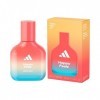 Adidas Vibes Happy Feels Eau de Parfum pour Tous, Parfum Vivant et Excitant Longue Durée Pamplemousse et Jasmin 30 ml