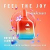 Adidas Vibes Happy Feels Eau de Parfum pour Tous, Parfum Vivant et Excitant Longue Durée Pamplemousse et Jasmin 30 ml
