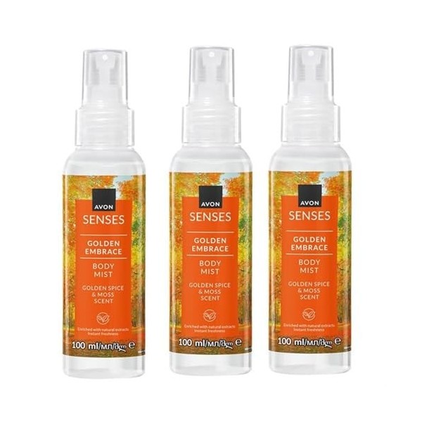 Avon Lot de 3 vaporisateurs parfumés pour le corps 100 ml 3 x Lemon Burst Parfum