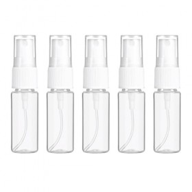 JRYXDS 5 Pièces Flacon Spray Vide, Vaporisateur Vide,Flacon Parfum Vide, 25Ml Flacon Spray Vide, Plastique Transparent Boutei...