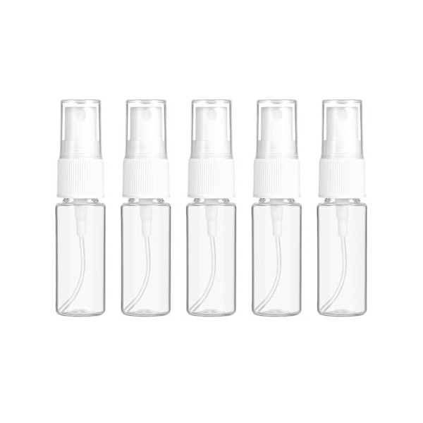 JRYXDS 5 Pièces Flacon Spray Vide, Vaporisateur Vide,Flacon Parfum Vide, 25Ml Flacon Spray Vide, Plastique Transparent Boutei...
