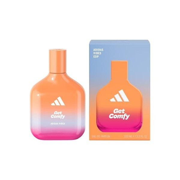 adidas Vibes Get Comfy - Eau de parfum relaxante et apaisante - Unisexe - Avec des notes chaudes et des huiles essentielles n...