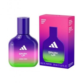 Adidas Vibes Spark Up Eau de Parfum, pour tous, énergisant et intrigant, Parfum longue durée, orange douce et poivre noir, 30
