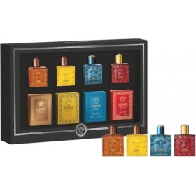 Versace Lot de 4 flacons de collection miniature pour homme 5 ml