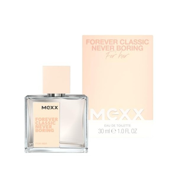 MEXX Forever Classic Never Boring Woman Eau de Toilette Parfum Floral Fruité pour Femme 30 ml
