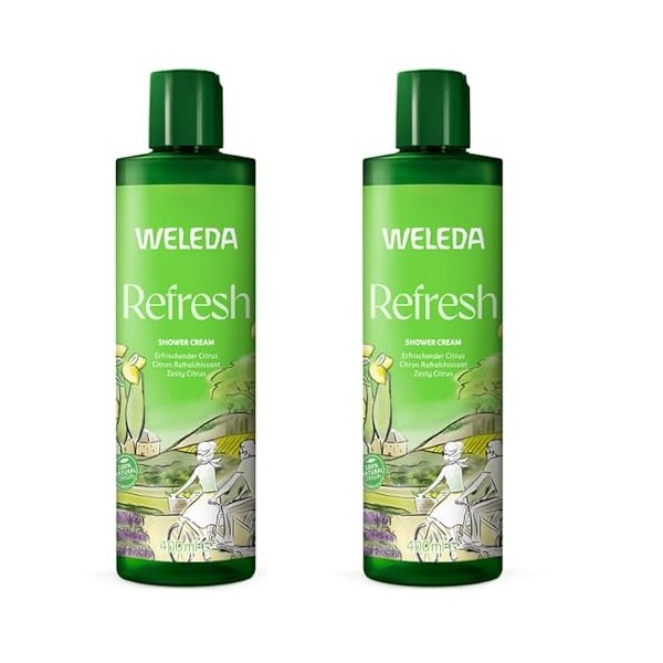 WELEDA GEL DE DUCHA CREMOSO CITRUS – gel douche doux qui nettoie la peau en douceur, s’utilise sous la douche matin et soir, ...
