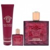 Versace Eros Flame by Versace for Men - 3 Pc Gift Set 3.4oz EDP Spray, 0.17oz EDP Spray Mini , 5oz Bath and Shower Gel Parfum