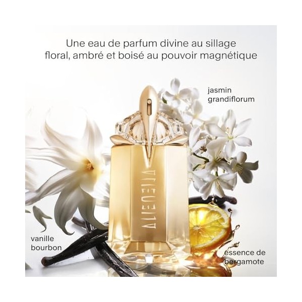 MUGLER ALIEN GODDESS Eau de Parfum Rechargeable, Parfum pour Femme Floral Ambré Boisé, Parfum Féminin Parfum