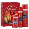 Old Spice Coffret cadeau pour homme avec déodorant stick et déodorant en spray et gel douche Captain Parfum