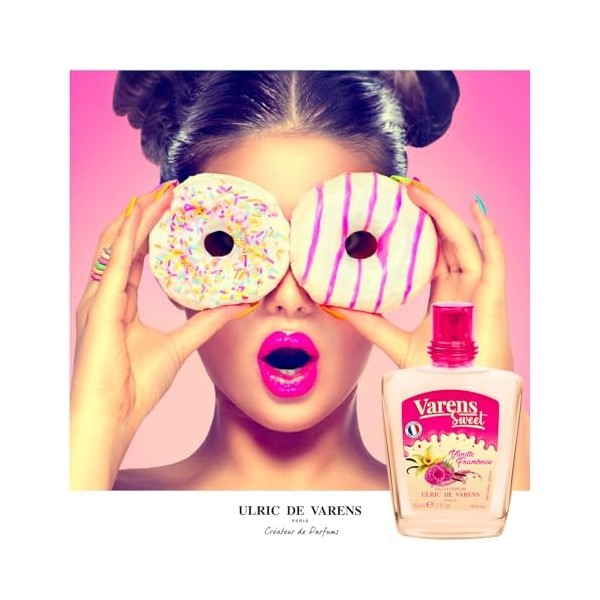 ULRIC DE VARENS - Eau de Parfum Varens Sweet Vanille Framboise - Gourmand, Framboise, Vanille - Parfum Femme - Vaporisateur -