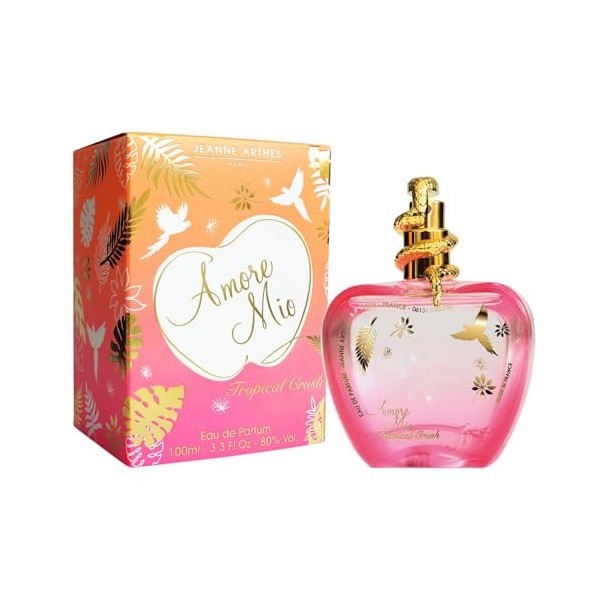 JEANNE ARTHES - Parfum Femme Amore Mio Tropical Crush - Eau de Parfum - Flacon Vaporisateur 100 ml - Fabriqué en France à Gra...