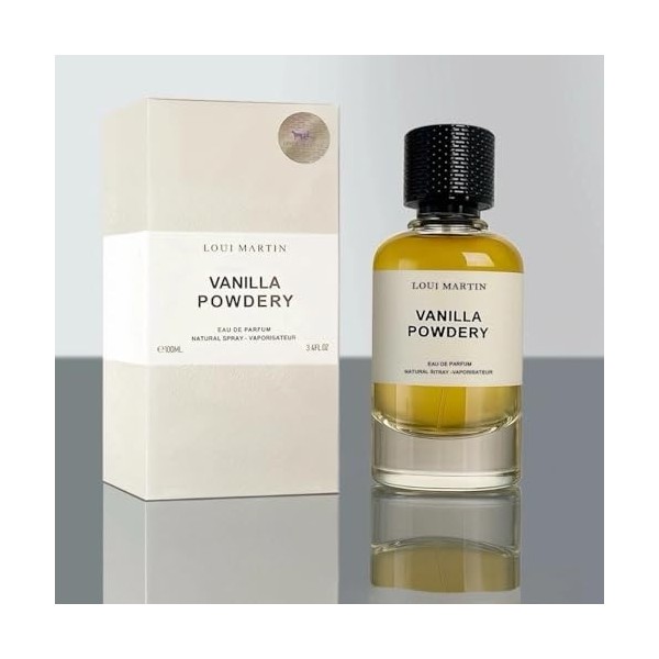 Loui Martin – Vanilla Powdery | Eau de Parfum Unisexe | Parfum Intense et Sensuel | Fragrance Poudrée Vanillée | 100 ml Parfum