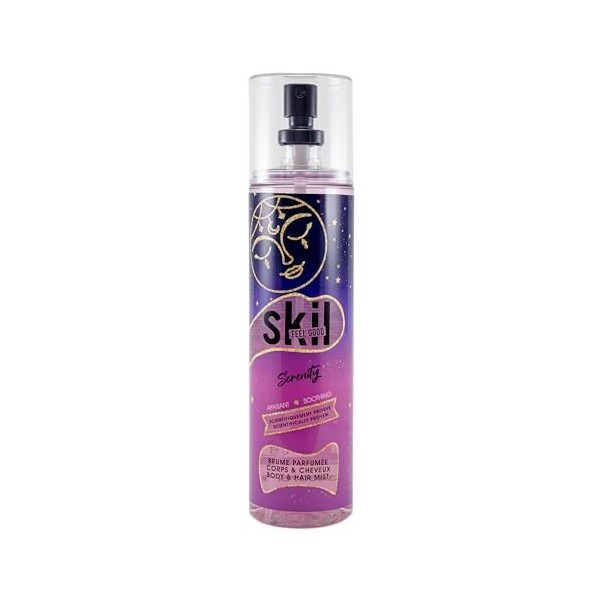 SKIL - Brume Parfumée Femme ENERGY - Collection Feel Good - Parfum Musc Ambre - Flacon Vaporisateur 250 ml - Fabriqué en Fran...
