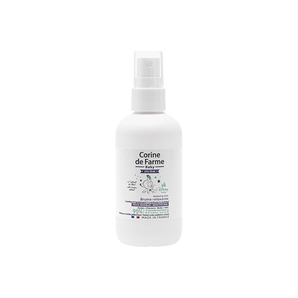 Corine de Farme, Brume Relaxante à lExtrait de Tilleul 100ml, Parfum Apaisant pour Bébé, Formule Hypoallergénique, Idéale po