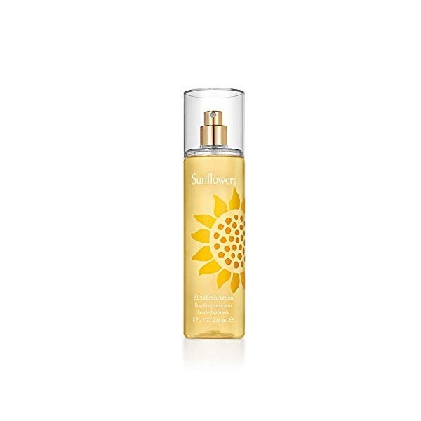 Elizabeth Arden Sunflowers, Brume Parfumée pour Femme 236ml , Senteur Florale et Fruitée