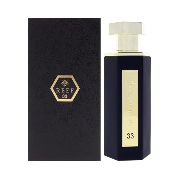 REEF 33 Eau de parfum - Composition épicée avec safran, romarin et oud - Parfum unisexe - 100 ml