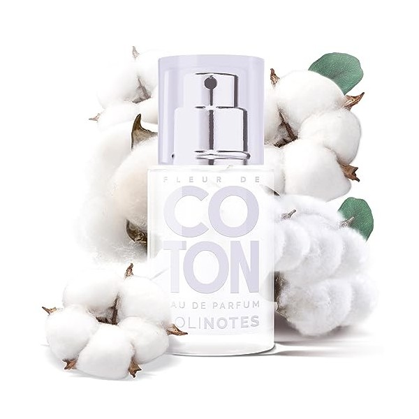 Parfum Femme SOLINOTES Coton - Eau De Parfum | Fragrance Florale et Apaisante - Cadeau Parfait pour Elle - 15 ml
