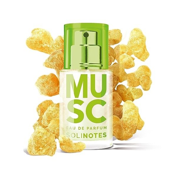 Parfum Femme SOLINOTES Musc - Eau De Parfum | Fragrance Florale et Apaisante - Cadeau Parfait pour Elle - 15 ml Parfum