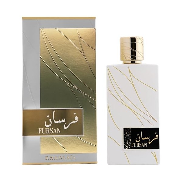 Khadlaj Fursan White 100ml EDP Parfum Spray Jasmin Noix De Coco Vanille Poudre Parfum