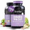 Bruleur de Graisse Puissant Homme Femme | Brule Graisse Puissant Perte de Poids Rapide et Efficace | TRYVITE BURN&CUT Formule