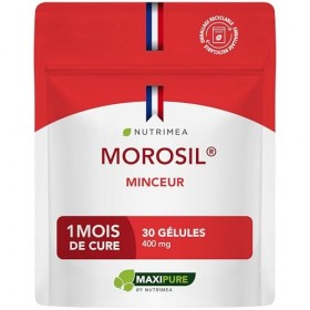 MOROSIL® – 400 mg – Extrait d’Orange Moro Breveté – 1 Mois de Cure – 30 Gélules Vegan – Nutrimea - Fabriqué en France Brûleur...