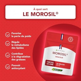MOROSIL® – 400 mg – Extrait d’Orange Moro Breveté – 1 Mois de Cure – 30 Gélules Vegan – Nutrimea - Fabriqué en France Brûleur...