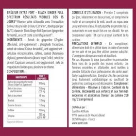 EAFIT Bruleur de Graisse Extra Fort Minceur 360- Brule Graisse, Perte de Poids Rapide et Efficace - Black Ginger + Chrome - M