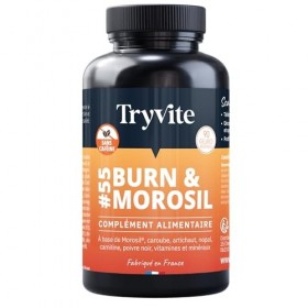 TRYVITE BURN&MOROSIL | Bruleur de Graisse Puissant | Coupe Faim Puissant et Efficace | Morosil Perte de Poids Rapide et Effic