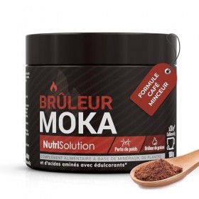 Brûleur Moka par Nutrisolution | Café Minceur Premium | Brûle-Graisse Puissant | 100% Ingrédients Naturels | Végétarien | San...
