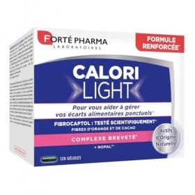 Forté Pharma - CaloriLight - Nopal, Fibres dorange et de cacao - Aide minceur et perte de poids - Capteur de graisses, Effet