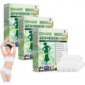 Purelora ACV x EGCG Lot de 3 patchs à micro-aiguilles avancés 10 en 1, ingrédients naturels à base de plantes, pour tous les ...