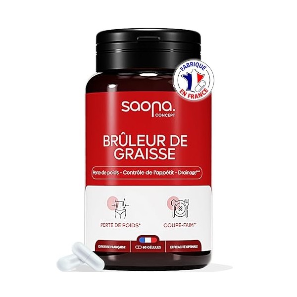 Bruleur de Graisse Puissant | Coupe Faim Efficace | Perte de Poids Rapide et Efficace | Détox | Minceur Homme & Femme | Fabri