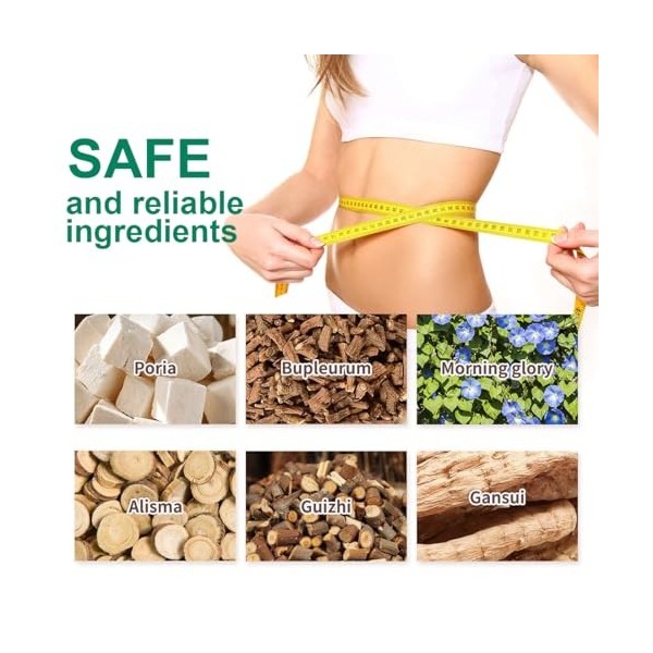 PYEUIFT 50 Pièces Patchs Minceur, Brûleur de Graisse Naturel, Perte de Poids Rapide, Réduction de la Graisse Abdominale et de