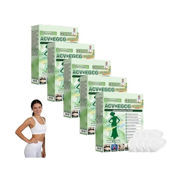 Purelora ACV x EGCG Lot de 5 patchs à micro-aiguilles avancés 10 en 1 – Patchs à micro-aiguilles Purelora 2026, ingrédients n...