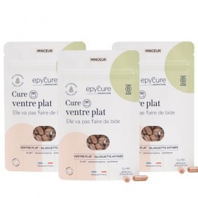 EPYCURE - Cure Ventre Plat - Réduction des Graisses Abdominales, Ballonnements, Silhouette Affinée - 100% Naturel - Pépins de