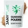 Guarana en Poudre 100g | Contrôle du Poids Énergie Boost Mental Concentration Minceur Puissant | Stimulant Alternative au Caf