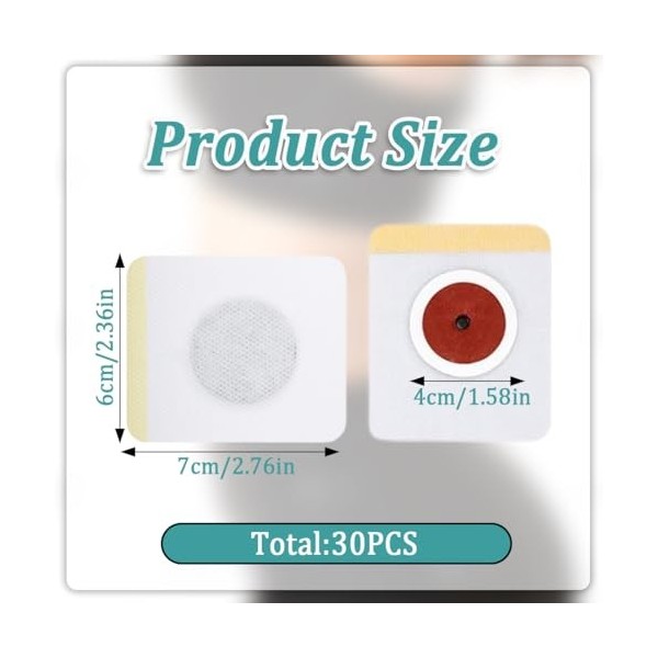 UIEXEA 30 Patchs Minceur, Patchs Amincissants pour Perdre du Poids, Brleur de Graisses Abdominales, Perte de Poids Rapide et 