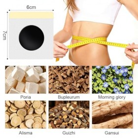 50 Pièces Patchs Minceur, Brûleur de Graisse Naturel, Perte de Poids Rapide, Réduction de la Graisse Abdominale et de la Tail