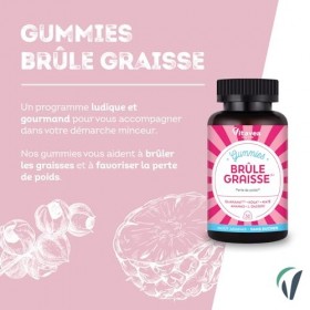 Vitavea Bien-être - Gummies Brûle-Graisse - Action minceur ciblée, perte de poids et brûle graisse - Guarana, kola, maté, ana...