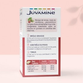 JUVAMINE - Brûle Graisse - Programme Minceur - Thé vert, Kola et Café Vert - Vegan - Aide au Contrôle Général du Poids - Cont...