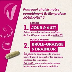 Vitavea - Complément alimentaire Minceur Brûle-graisse EXTRA FORT - Brule graisse : Guarana Chrome - Detox Draineur : Marc de...