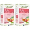 HERBESAN®-INFUSION MATE VERT BRÛLE GRAISSE BIOMaté vert, Thé vert, Guarana, Ananas - 20 sachets Lot de 2 Brûleurs de graisse
