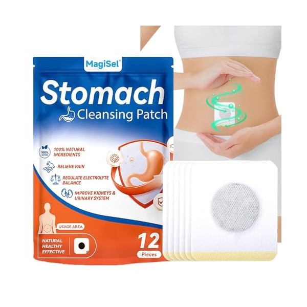 Autocollant nombril, Patch de ballonnements d’estomac, Patch Amincissant Ventre, 12 Pièces Patchs naturel à base de pour lab