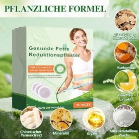 Yooyan Lot de 10 pansements minces pour brûler les graisses, anti-cellulite et anti-brûlure des graisses, respirants et confo